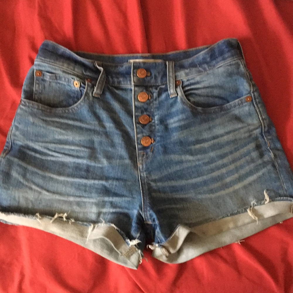 Madewell Denim button shorts